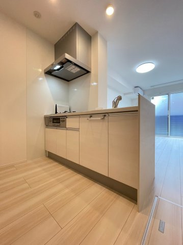 明石市魚住町金ケ崎のアパートのキッチン