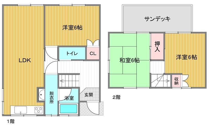 広島市安佐南区相田3丁目　中古一戸建て(JS)の間取り