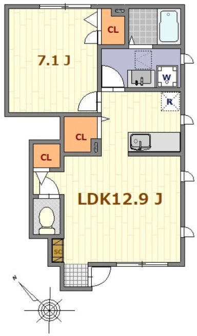 エスペランスの間取り