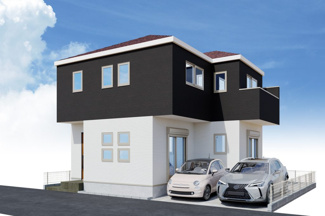 【外観】 | 平塚市袖ケ浜  1号棟 3期 | イメージパース（完成時に現況と異なる場合は現況優先となります）