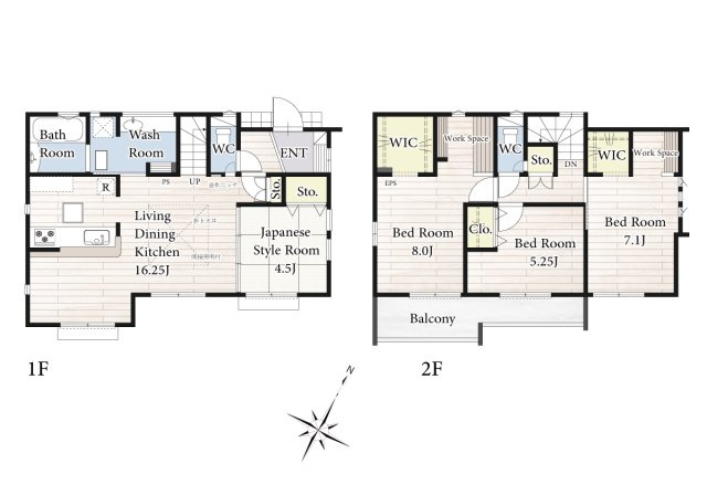 【間取り】 | 陽の光をたっぷりと浴びながら気持ち良く生活が出来ます。夢のマイホーム、夢ではなく実現出来ます！見学・ご相談等、お気軽にご連絡下さい。
