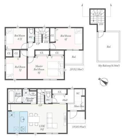 平塚市第1諏訪町　新築戸建　全2棟1号棟