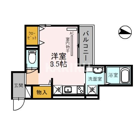スカイコート鶴橋の間取り