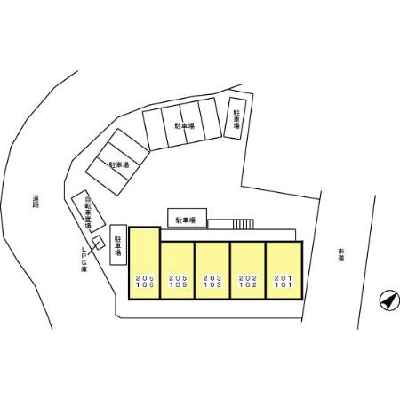 セジュール　ベルの区画図