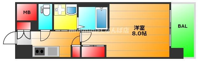 Jグランコート京町堀の間取り|現状有姿