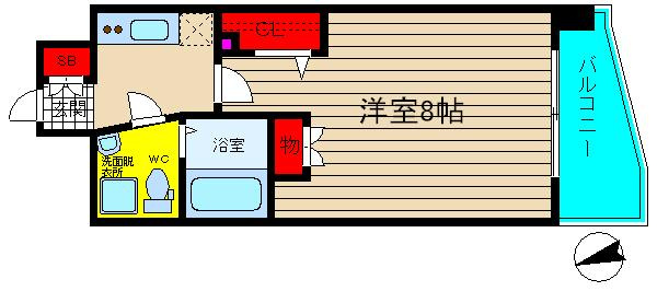 アフルエンス難波の間取り