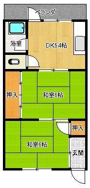 第二久堀荘の間取り