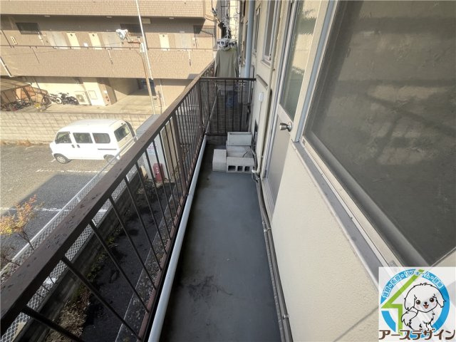 第二久堀荘のバルコニー