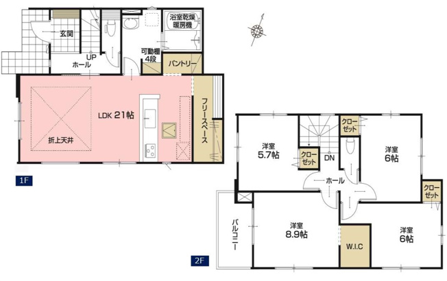 【間取り】 | さいたま市西区指扇15期 | ２号棟：3699万円(税込)