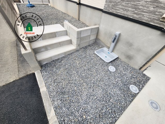 糟屋郡宇美町明神坂3丁目第2-1棟（1号棟）　の庭|お庭で自由な時間を過ごせます。