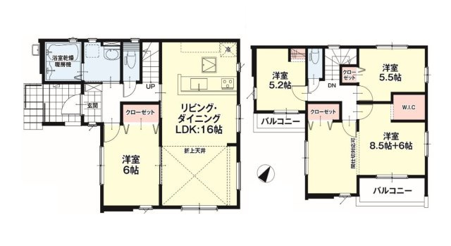 糟屋郡宇美町明神坂3丁目第2-1棟（1号棟）　の間取り|全居室収納付きで便利です。