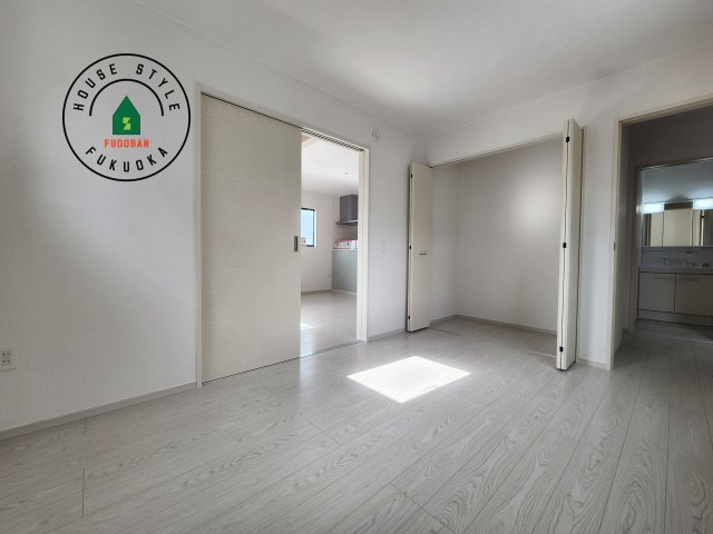 糟屋郡宇美町明神坂3丁目第2-1棟（1号棟）　の和室|将来的に、琉球畳を引きまして和室風にすることも可能です。