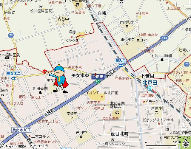 大和マンションの地図