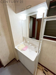 化粧品や洗顔料、歯ブラシなどの必需品をまとめて置ける収納スペースがあり、使用するたびに取り出す手間が省けます。また、水回りのため、濡れても大丈夫な素材が使用されており、お手入れが簡単です。
