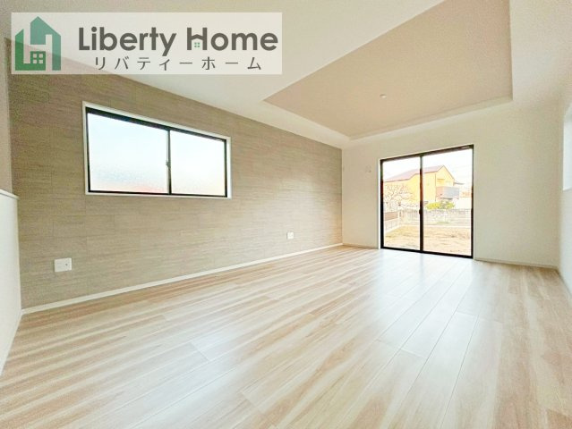 土浦市真鍋9期　新築戸建の居間・リビング