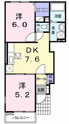 フラン　コート　ウエストの間取り