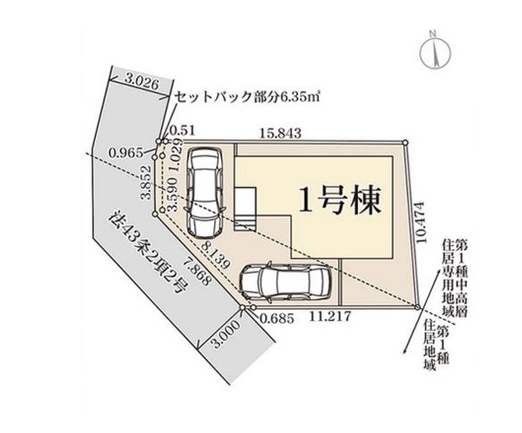 第1取手市野々井　新築戸建の外観