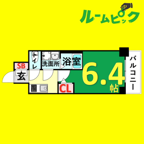 エスリード鶴舞グランパークス　名古屋市賃貸　仲介手数料無料の間取り