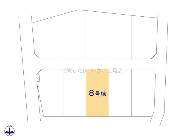 西区飯田新田第2　新築戸建　クレイドル08の区画図