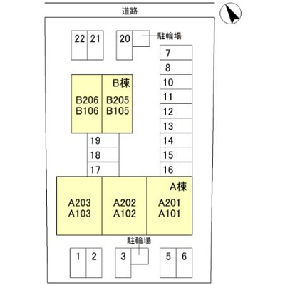 【区画図】 | エクセレントワイケイ　Ｂ
