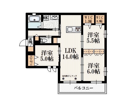 ミュゲットの間取り