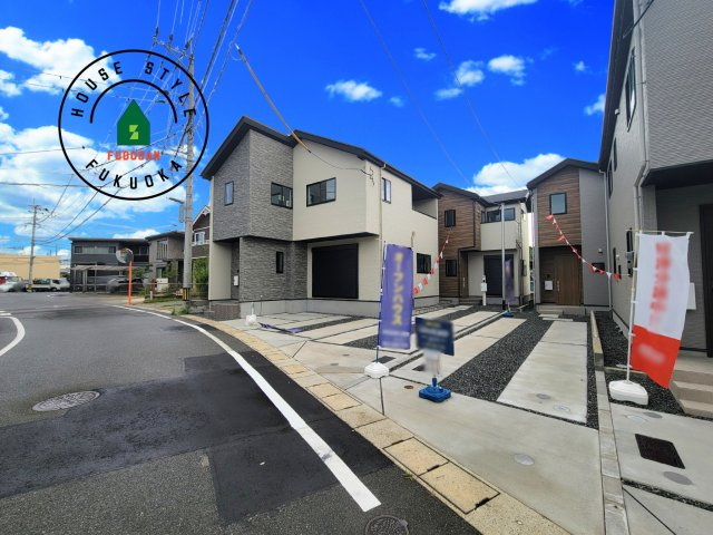 福岡市東区土井2丁目第3-4棟（4号棟）　の前面道路含む現地写真|見学の時間などお気軽にお問い合わせ下さい。