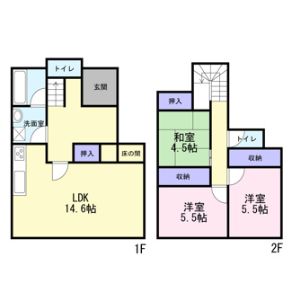 【間取り】 | 「小絹駅」徒歩6分の好立地！近くに商業施設あり！