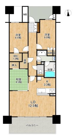 パークタワーあすと長町　高層眺望　充実の快適サービスの間取り