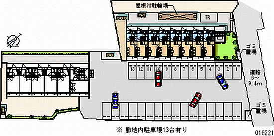 レオパレス不動塚Ⅱの駐車場|画像4