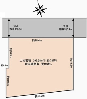 【区画図】 | 川越市志多町　建築条件なし売地　西武新宿線『本川越駅』徒歩24分　【川越小学区】