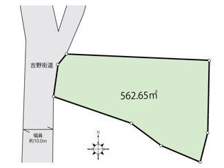 【外観】 | 青梅市御岳　第１種低層住居専用地域　売地 | 正面から