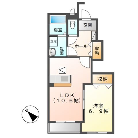 コモド　ピノⅢの間取り