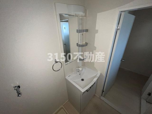 ハイツ園城の洗面所|洗髪洗面化粧台