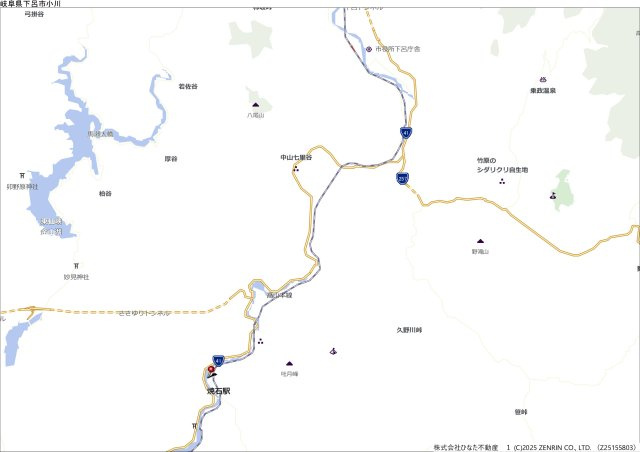 8/29成約　賃貸戸建　下呂市焼石　月額2.8万（8/23新規）の地図