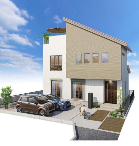 三島二日町駅(三島市谷田）　新築戸建（全3棟、1宅地)　2号棟　　