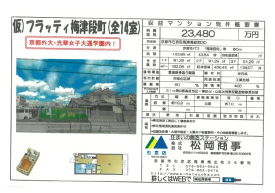 【外観】 | 仮）フラッティ梅津段町