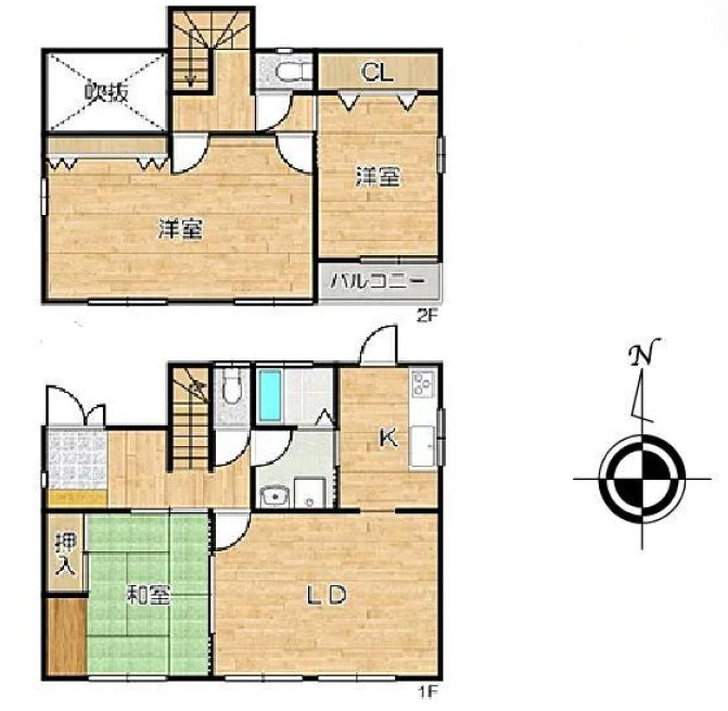 垂水区桃山台７丁目戸建の間取り