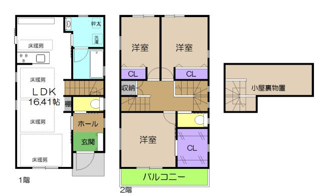【間取り】 | 新築住宅　高知市百石町　③号地