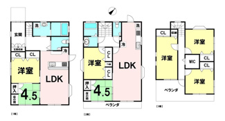 【間取り】 | 野洲市三上　中古戸建