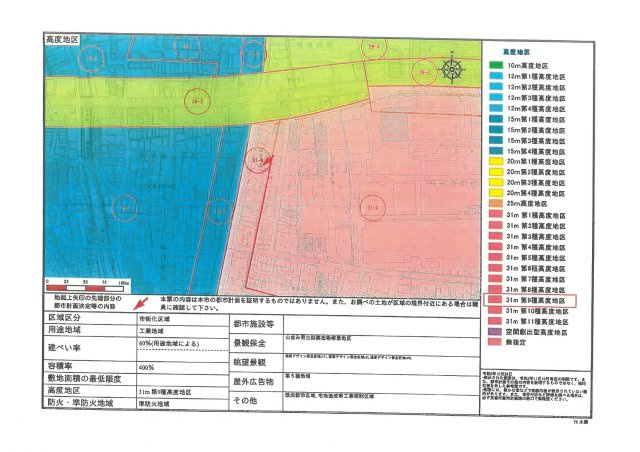 仮）フラッティ梅津段町の地図