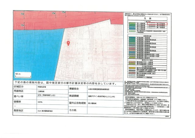 仮）フラッティ梅津段町の地図