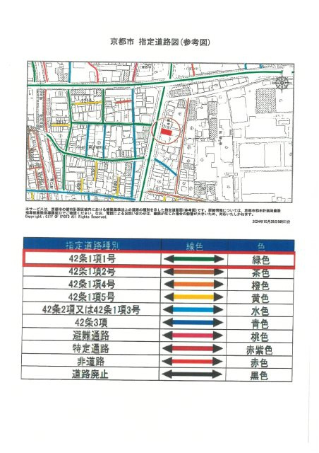 仮）フラッティ梅津段町の地図