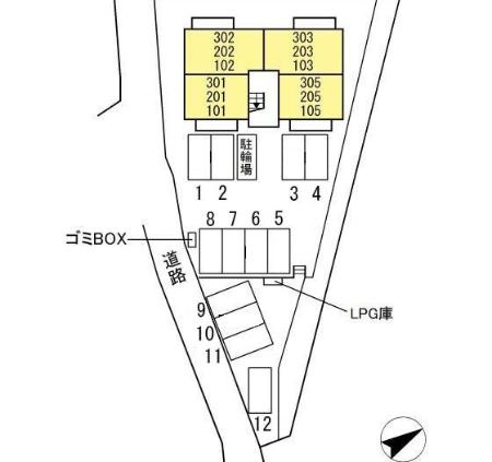 ボナール・三ツ石の区画図