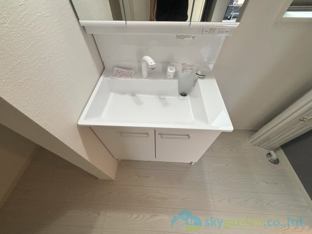 秦野市鶴巻南4期　新築戸建　全1棟1号棟の独立洗面台