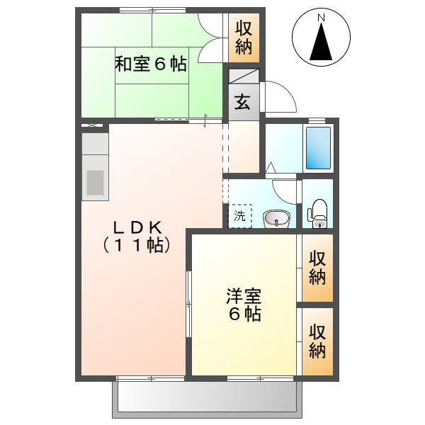 パークハウス三宅の間取り