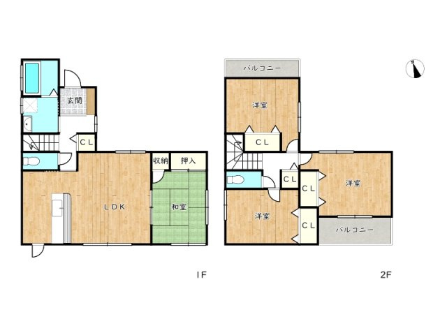 【間取り】 | 姫路市北原／中古戸建