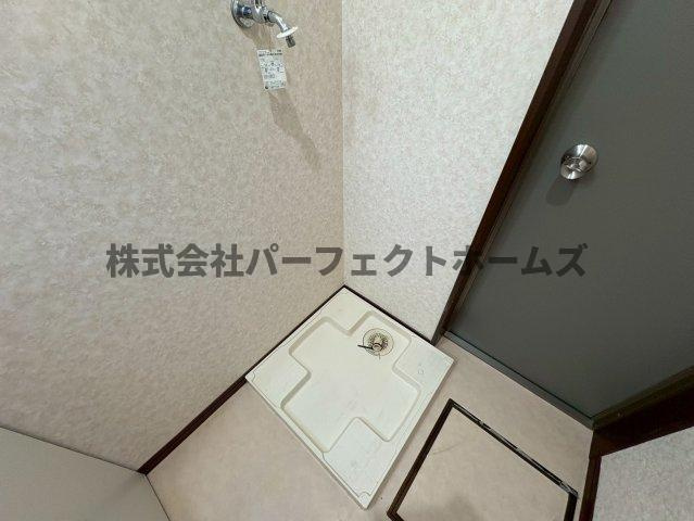 上島町テラスハウスの設備|洗濯機パン
