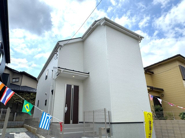 松戸市八ケ崎３丁目新築戸建【八ヶ崎第二小学校：4分】の外観|2号棟外観・完成済み内覧可能です！