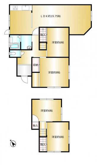 【間取り】 | 仲介手数料無料！川上小学校に通えるリフォーム済み中古住宅　宇部市西岐波片倉 | お客様のご意見を凝縮した使いやすい間取り