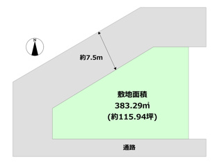 宝塚市逆瀬台4丁目売り土地の間取り